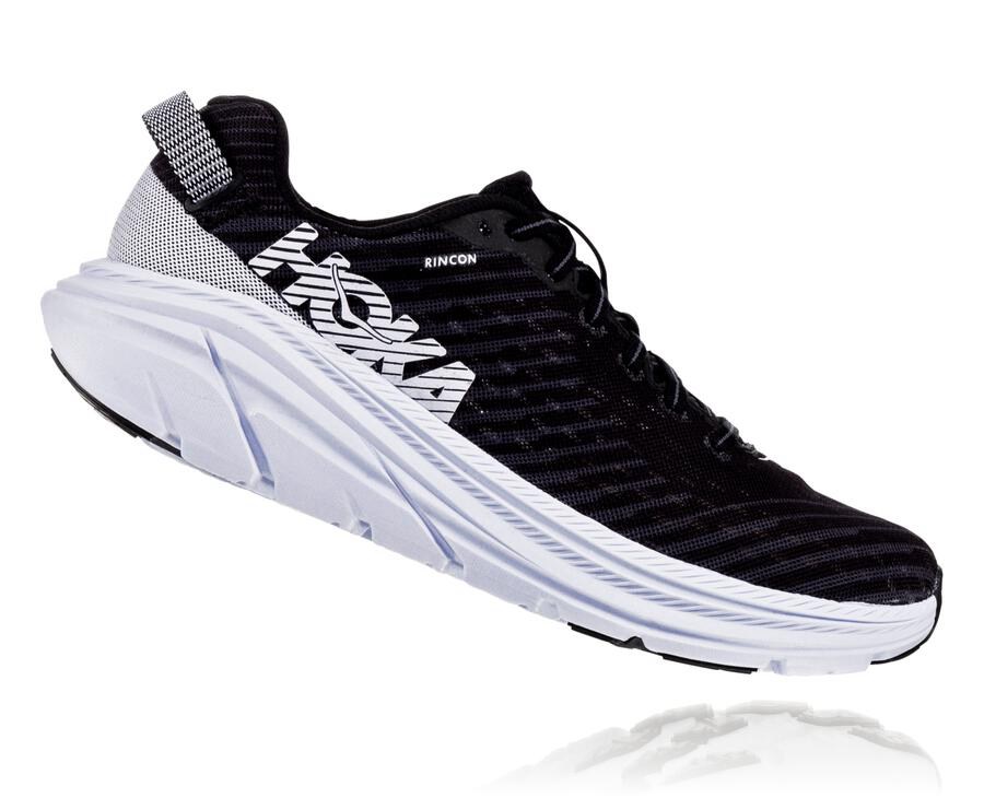 Hoka One One Hardloopschoenen Heren - Rincon - Zwart/Wit - YD9406251